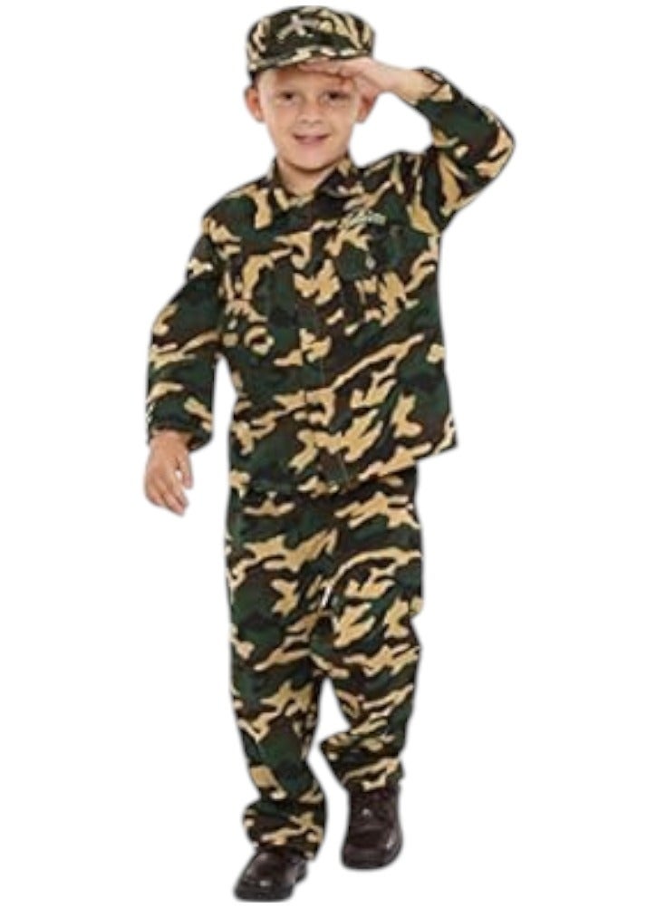 Army Fancy Costume Small For 3-4 Years Kids - Image 1