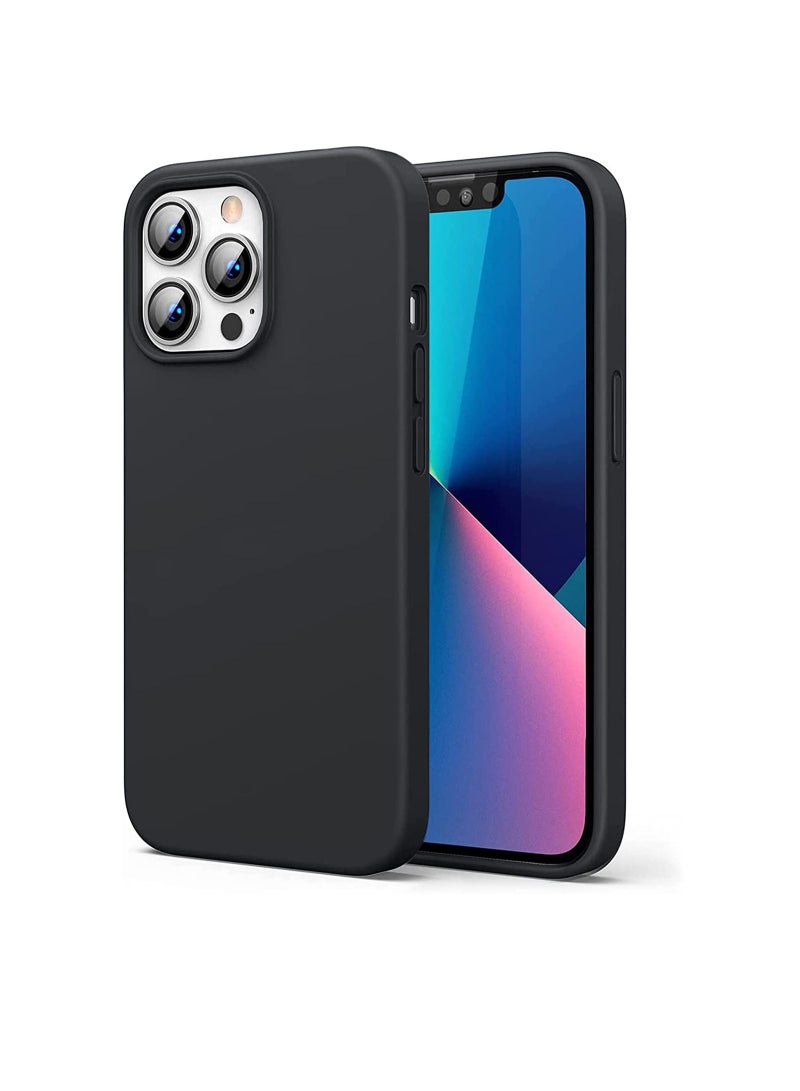 حافظة سيليكون واقية متوافقة مع آيفون 13 برو غلاف مطاطي سائل ناعم مضاد للصدمات مضاد للخدوش مضاد لبصمات الأصابع مضاد للسقوط غلاف رفيع لآيفون (لآيفون 13 برو) - Image 1