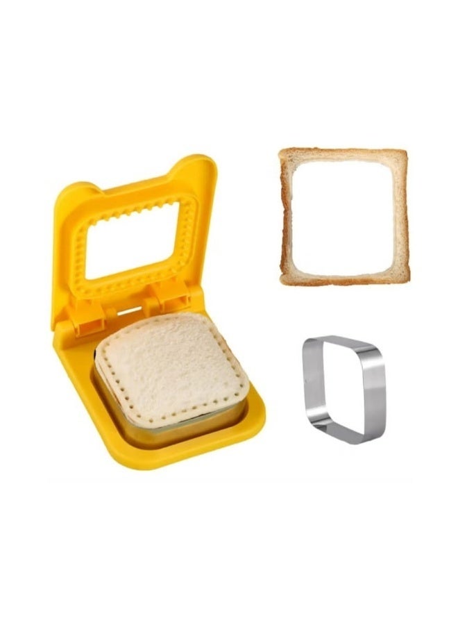 Uncrustable Sandwich Maker Cutters for Kids Lunch Mini Cookie Cutter and Sealer BPA Free Easy to Use for Homemade Snacks and Breakfast - Image 1