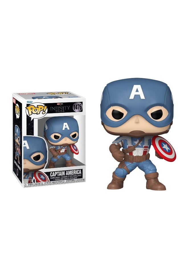 Funko Funko POP! Marvel The Infinity Saga Captain America with Helmet (The First Avenger) Vinyl Bobblehead (9.5 cm)  - Image 2