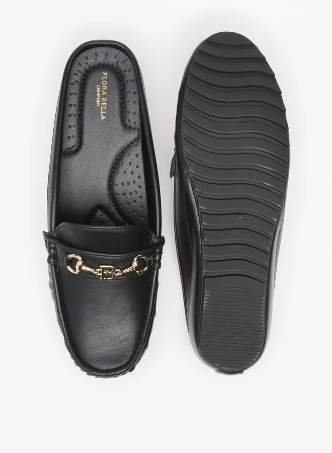 فلورا بيلا من شو إكسبرس Women's All-Over Print Mules with Metal Accent