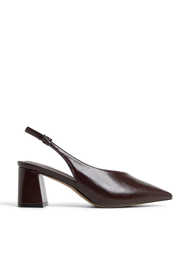 كول ات سبرنج Marianaa Ladies Brown Heeled Shoes