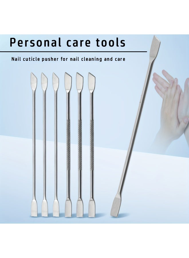 Rozino 3 PCS Set 410 Stainless Steel Double-Headed Nail Art Cuticle Pusher & Remover Tool - Image 3