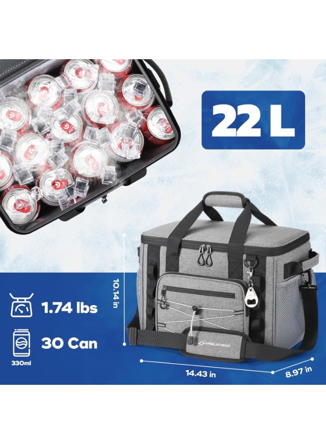 Maelstrom Soft Sided Cooler Bag, 30/40 Can Collapsible Insulated Ice Chest, Large Leakproof Camping & Travel Cooler for Kayaking & Beach - Image 4