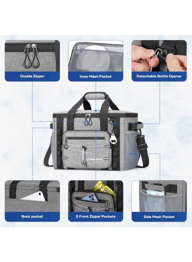 Maelstrom Soft Sided Cooler Bag, 30/40 Can Collapsible Insulated Ice Chest, Large Leakproof Camping & Travel Cooler for Kayaking & Beach - Image 5