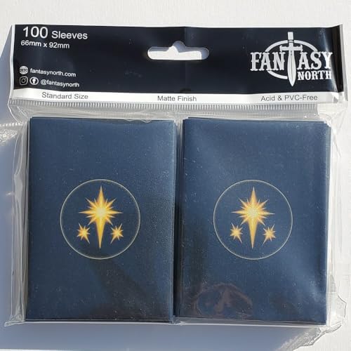 Fantasy North - Elements I - 100 Textured Matte TCG Card Sleeves - Fits Magic MTG Commander Pokemon and Other Card Games - Playing Card Sleeves (Holy) - Image 4