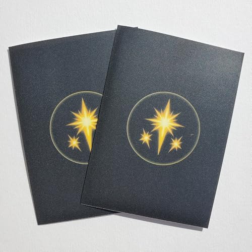 Fantasy North - Elements I - 100 Textured Matte TCG Card Sleeves - Fits Magic MTG Commander Pokemon and Other Card Games - Playing Card Sleeves (Holy) - Image 2