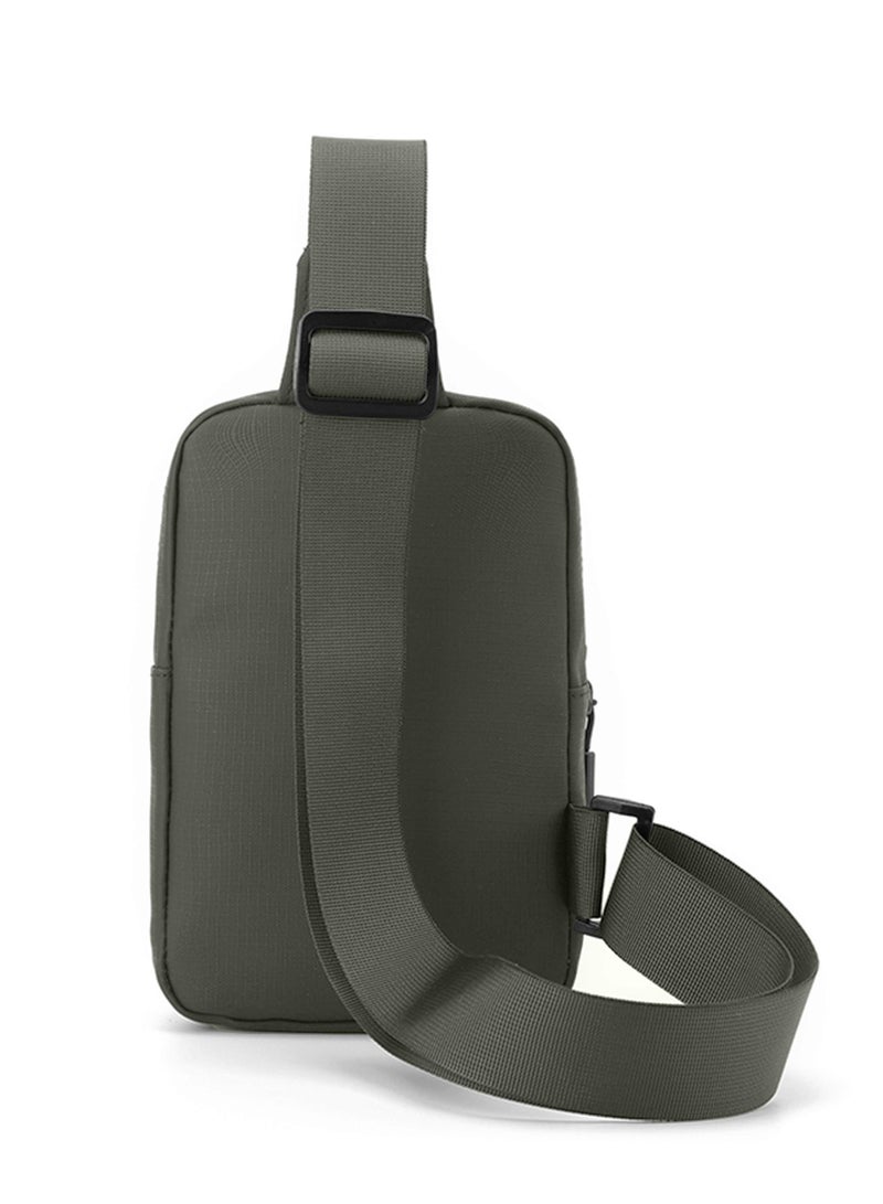 Hike Unisex Cross Body Chest Bag Synthetic Water-Resistant Scratch Resistant Small Shoulder Sling Bag for Business Travel Outdoor Shopping, HK9004-GREEN - Image 4