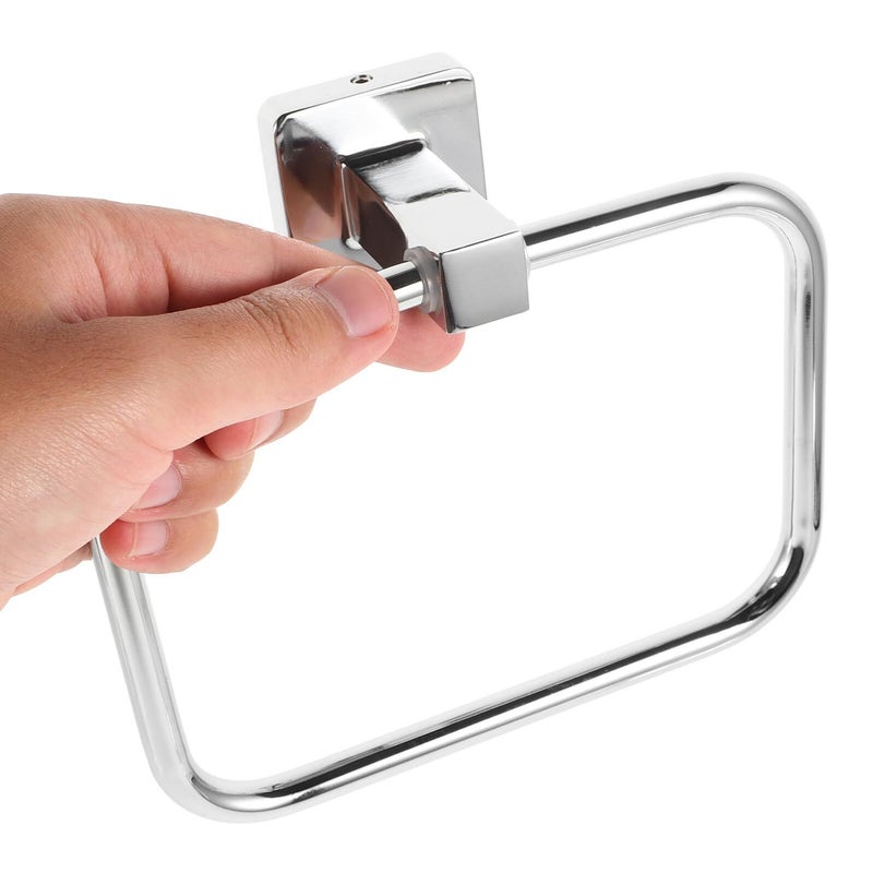 Zinc Alloy Rust Resistant Bathroom Towel Rack Hand Towel Ring Set - Image 5