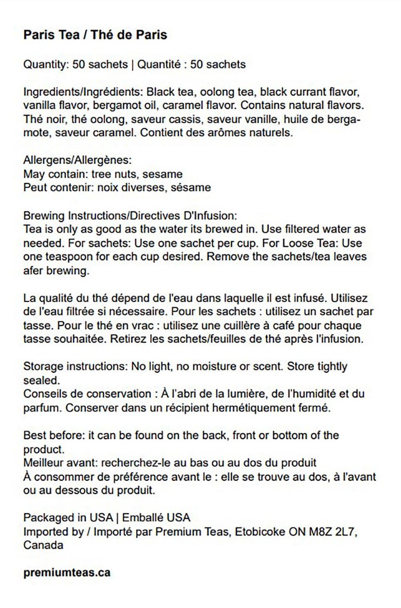 Harney & Sons Paris Tea, 50ct sachets - Image 4