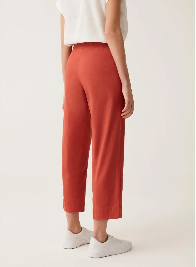 Ovs Ovs Crop Cigarette Trousers