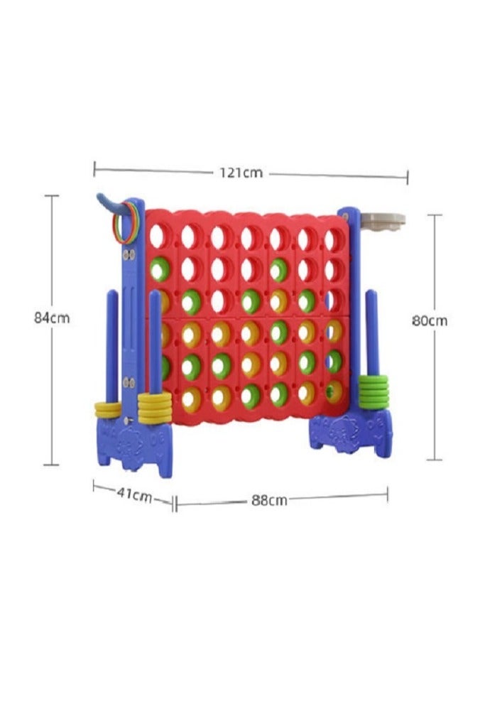 فول جوي لعبة توصيل رباعية القطع العملاقة مع حلقات دائرية ,88*41*80 سم - Image 1