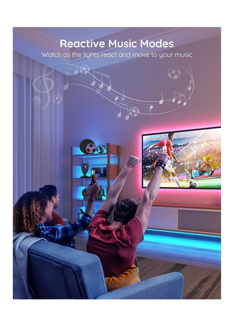 Govee - Govee 16.4ft WiFi LED Strip Lights, Smart RGB LED Lights Work with Alexa and Google Assistant, Color Changing Light Strip with Music Sync, App Control LED Lights for Bedroom, Kitchen, Halloween Decor - Image 1