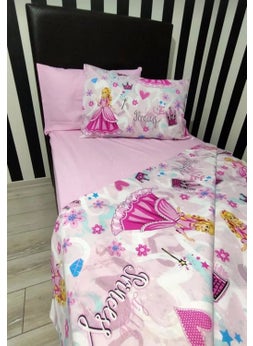 Mert Collection Çarşı Single Duvet Cover Set, Elastic Sheet, 2 Pillows, 4 Pieces  - Image 1