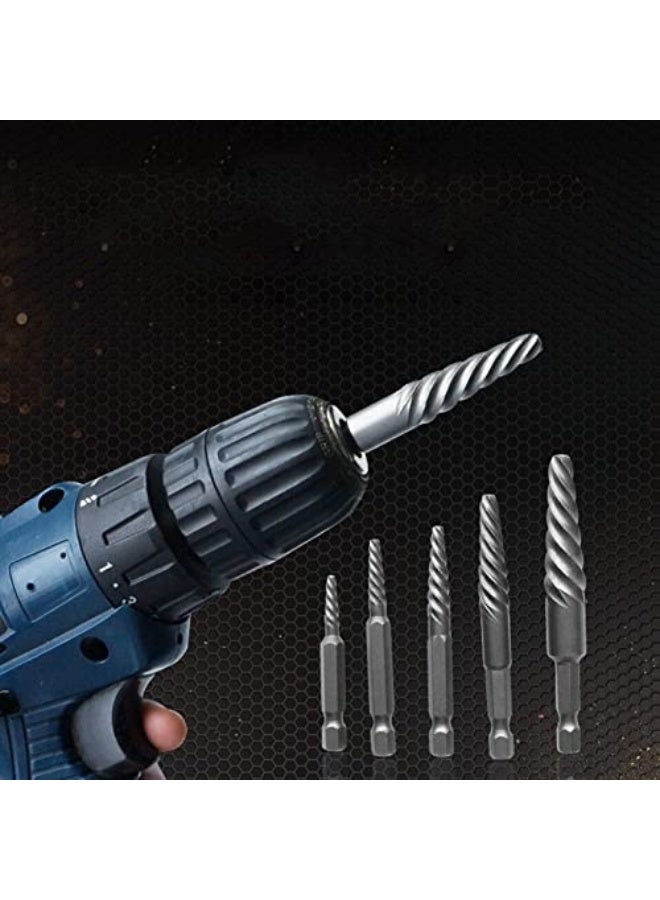 6 Pcs Headless Screw Extractor Set, Hex Shank Pinion Wire Stripper Tool For Woodworking, Versatile Screw Removal Kit For Carpenter Enthusiasts - Image 4