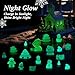 CHAMBERY 40Pcs Miniature Christmas Figurines Mini Resin Figures Glow in The Dark to Hide Xams Tree Snowman for New Year Holiday Party Favors Crafts Decorations - Image 4