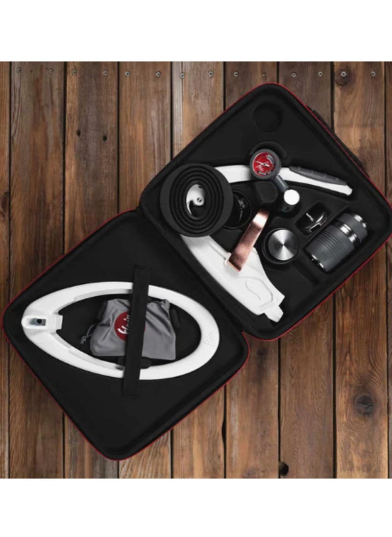 Flair Espresso - Pro 3 Espresso Maker, Brew like a PRO anywhere with Travel Case - White - Image 1