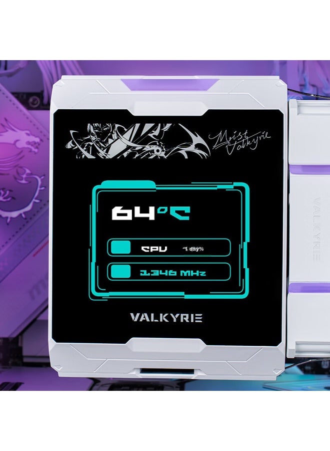 Valkyrie Dx140 Valkyrie Intel Optimized Edition Vk Cpu Air Cooler, Fully Soldered 8 Heat Pipes With All-copper Base, 4.3-inch Max Large Screen, Compatible With Lga1851 Am5 - Image 4