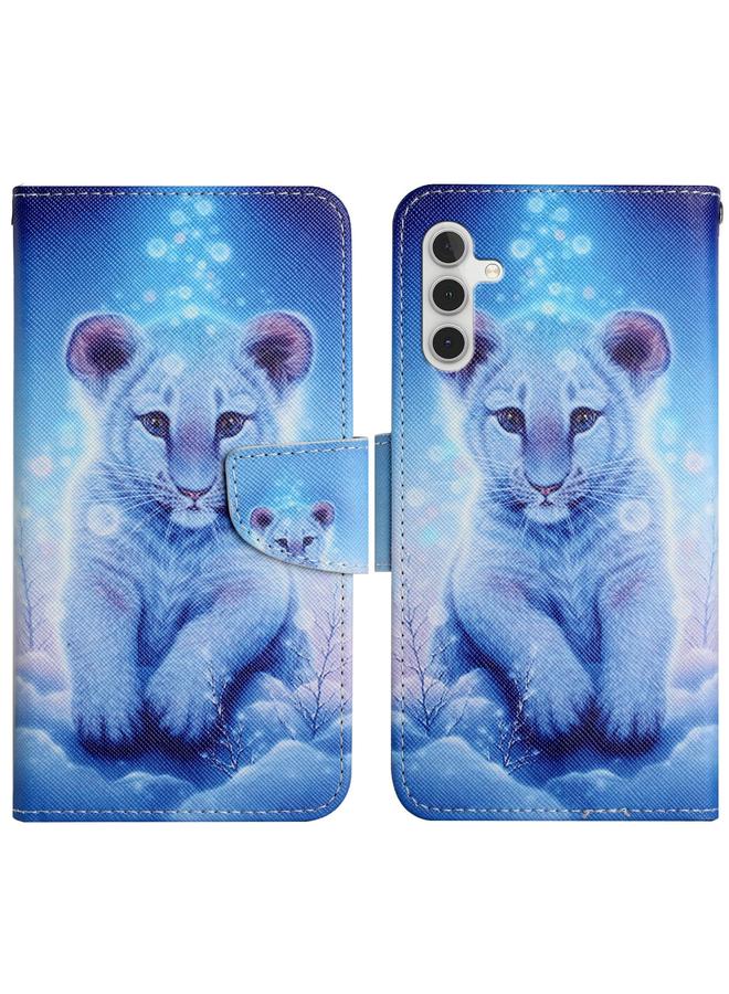 S-TOP Case For Samsung Galaxy A13 5G Painted Pattern Horizontal Flip Leather Phone Case - Image 1