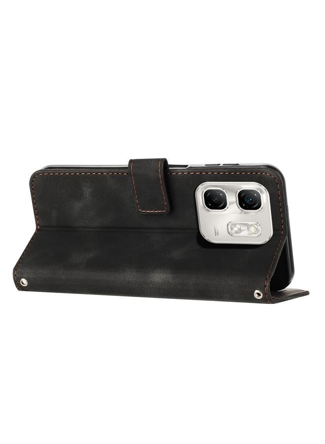 S-TOP Case For Infinix Hot 50i Dream Triangle Leather Phone Case with Long Lanyard - Image 3