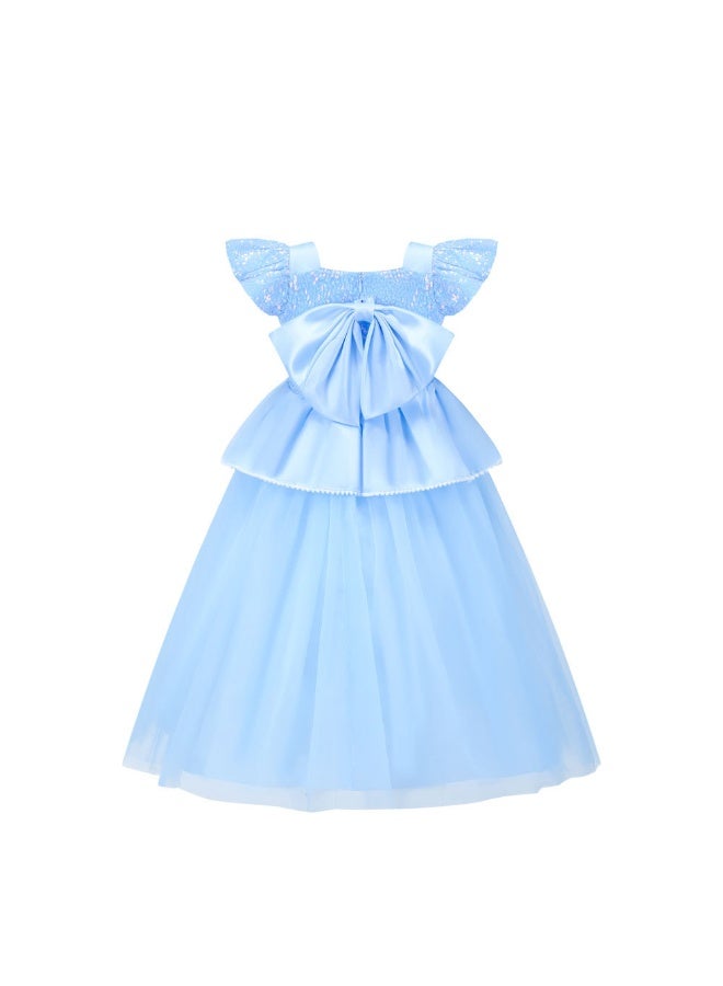 Halloween  Children's Role Playing Costume Carnival Christmas Beauty Girl Sequin Fancy Birthday Party Dress - Image 2