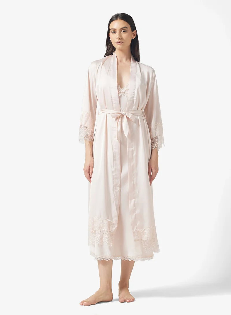 ELLA Lace Night Slip Dress With Robe