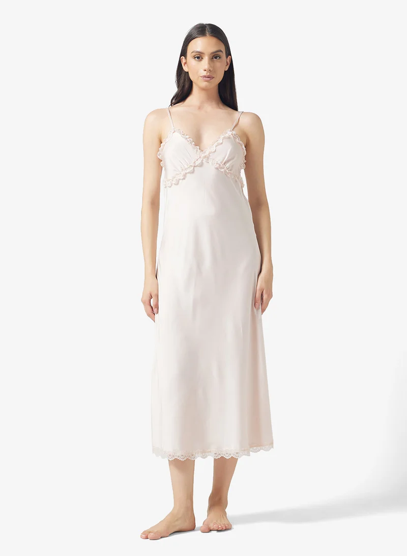 ELLA Lace Night Slip Dress With Robe