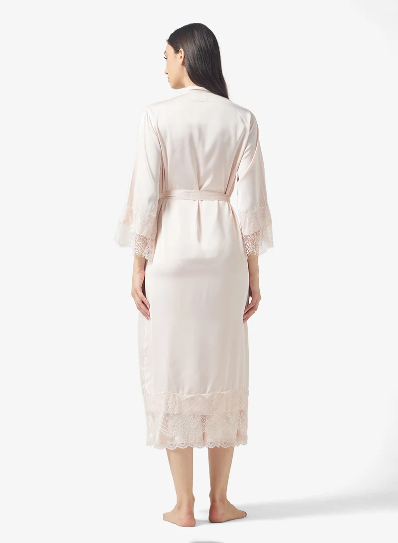 ELLA Lace Night Slip Dress With Robe