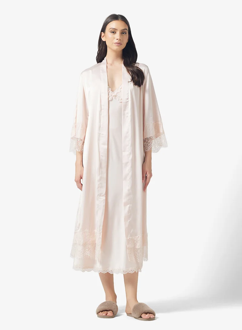 ELLA Lace Night Slip Dress With Robe