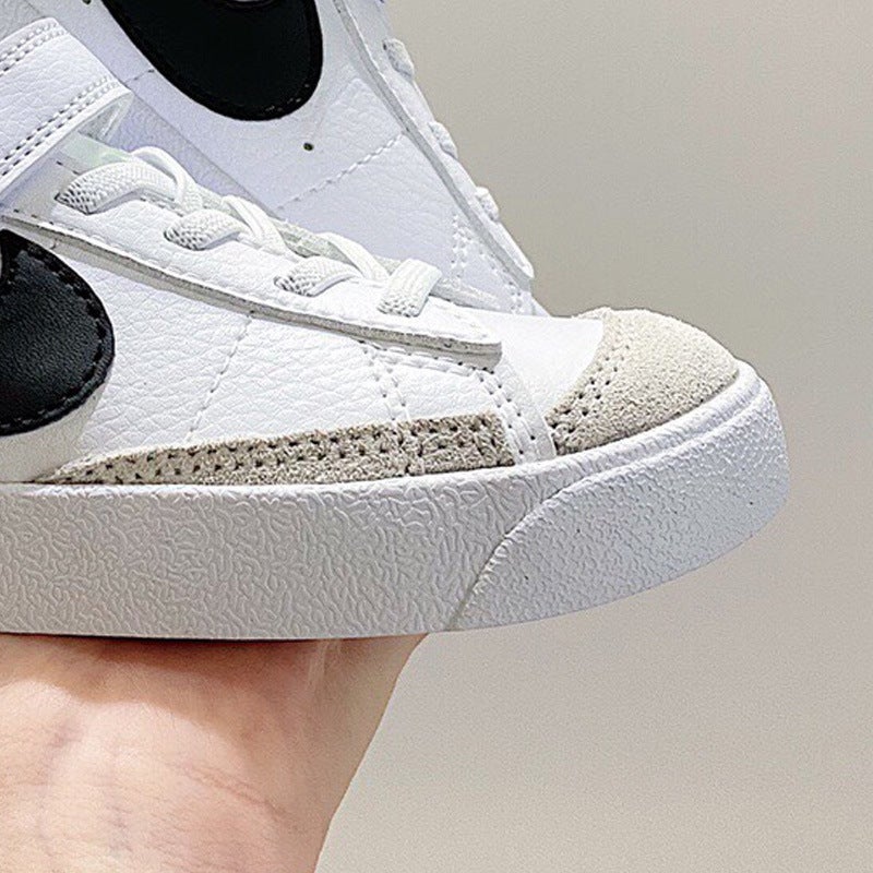 Putian New Pioneer Women'S Shoes Graffiti Velcro Children'S Casual Shoes Men'S Shoes White Shoes Low-Top Board Shoes - Image 5
