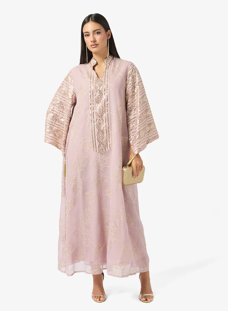 Khizana Embroidered Jalabiya