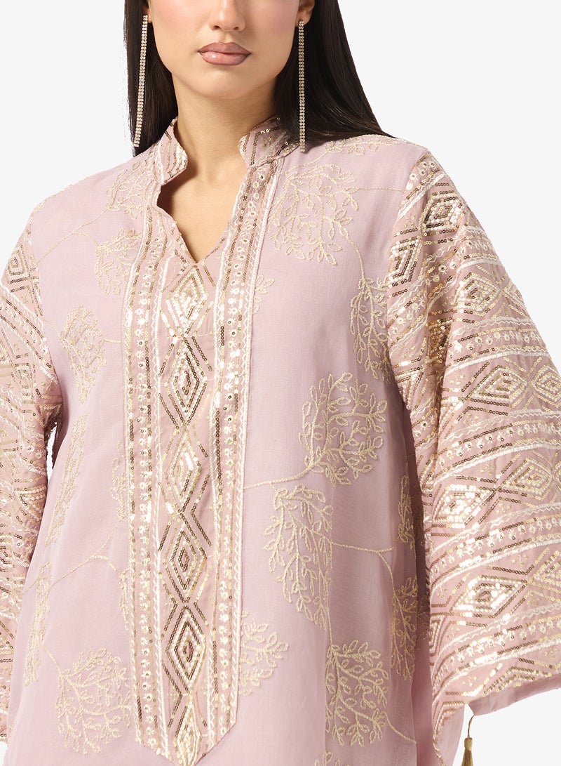 Khizana Embroidered Jalabiya - Image 3