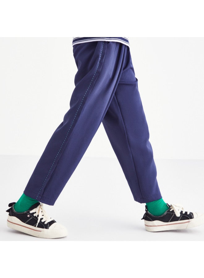 Annil Girls' Casual Elastic Joggers - Loose Fit Spring/autumn Narrow Leg Woven Pants - Image 2