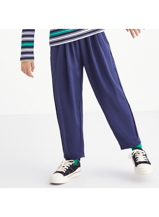 Annil Girls' Casual Elastic Joggers - Loose Fit Spring/autumn Narrow Leg Woven Pants - Image 3