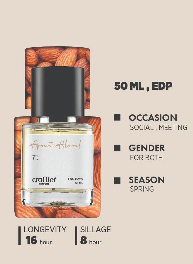 Craftier Perfume AROMATIC ALMOND - Inspired of-FABULOUS, Eau De Parfum for Men & Women - 50ml, Long Lasting Aromatic Fragrance Upto 16 Hrs, Travel Size Unisex Perfume - Image 5