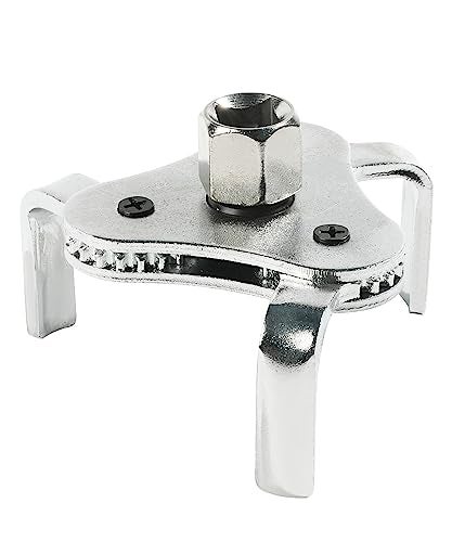 Reswish ESEWALAS Adjustable Carbon Steel Oil Filter Wrench 212 in to 45 in 3 Jaw Design 2 Way Removal Tool Set - Image 1