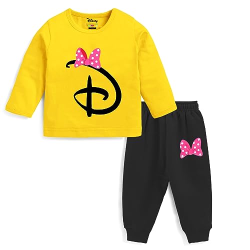 Kuchipoo Baby Girl Regular Fit Cotton Printed T-Shirts and Pyjamas Set (© Disney-PSUT-103, 6-12 Months, Multi-Colored) - Image 4