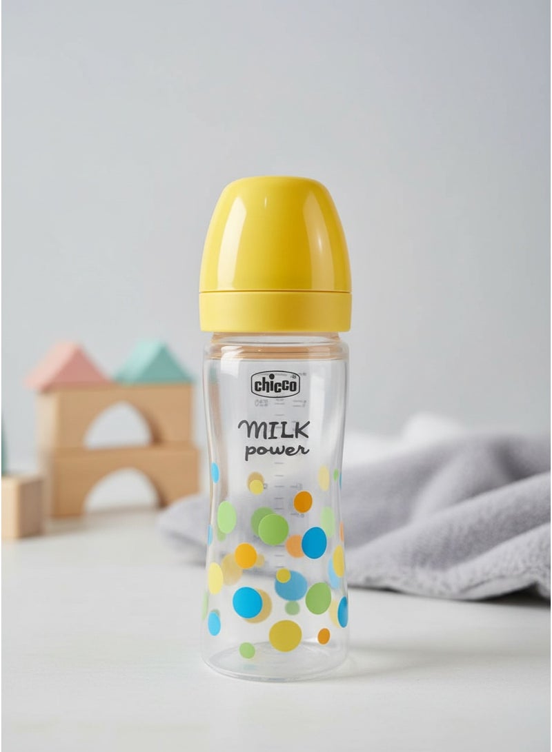 شيكو زجاجه رضاعة شيكو بيست ميلك للأطفال 250 مل | حلمة سيليكون مضادة للمغص من سن شهرين + - Image 1