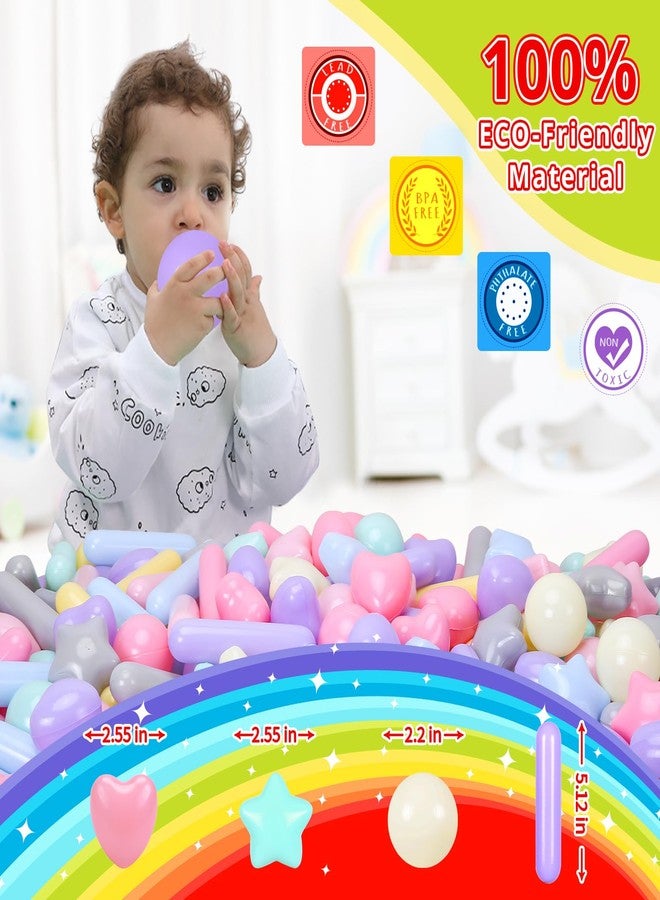 STARBOLO كرات ستاربولو لحوض الكرات للأطفال الصغار - كرات ماكارون لحوض الكرات، كرات بلاستيكية مقاومة للكسر للأطفال الصغار، أحواض الكرات، ألعاب مائية لحمام الأطفال، خيمة لعب حوض الكرات، 50 قطعة (ماكارون) - Image 3