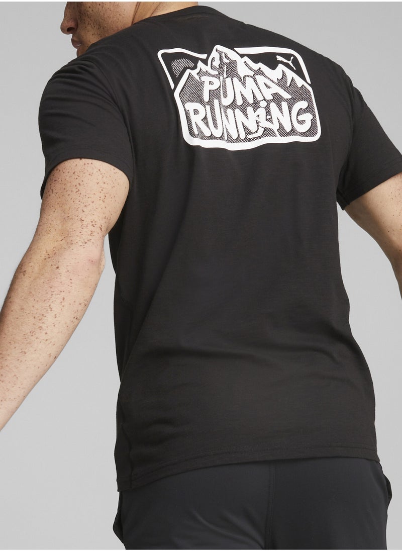 PUMA - Run Graphic Mens Training T-Shirt - Image 1