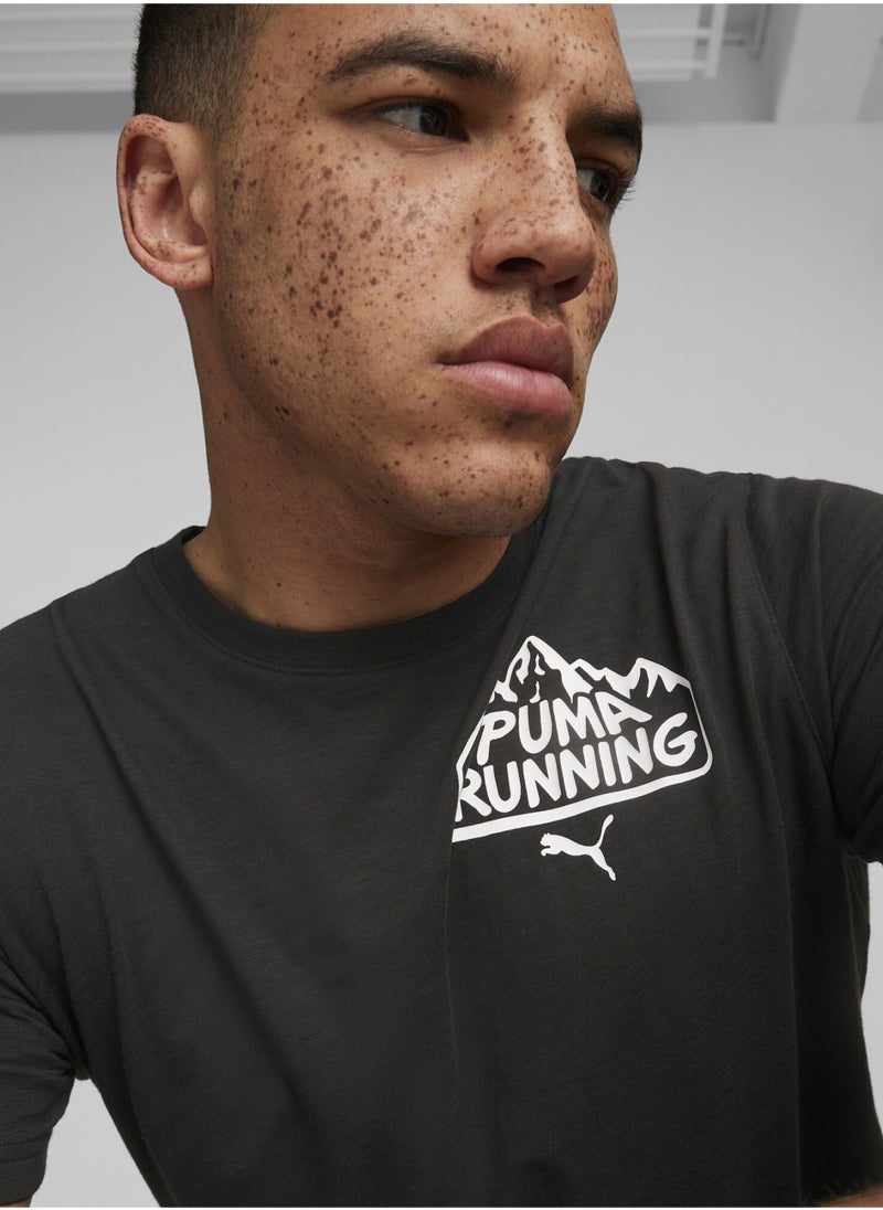 PUMA - Run Graphic Mens Training T-Shirt - Image 1