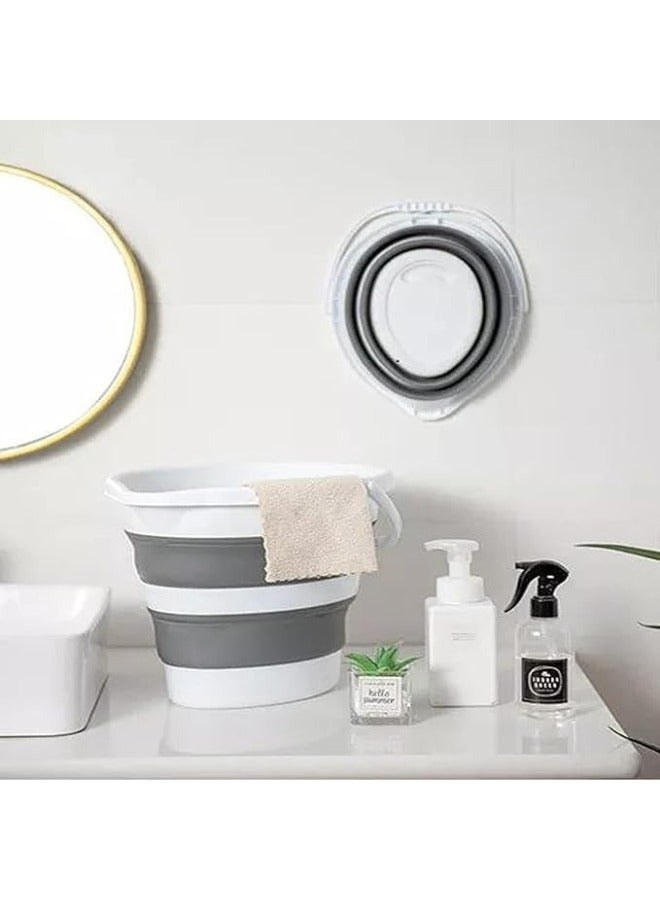 Shein 5L Collapsible Silicone Water Bucket Camping Supplies Home Bathroom Large Laundry Basket Clothes Storage - Image 5