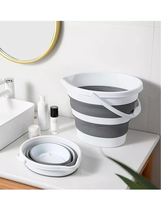 Shein 5L Collapsible Silicone Water Bucket Camping Supplies Home Bathroom Large Laundry Basket Clothes Storage - Image 2