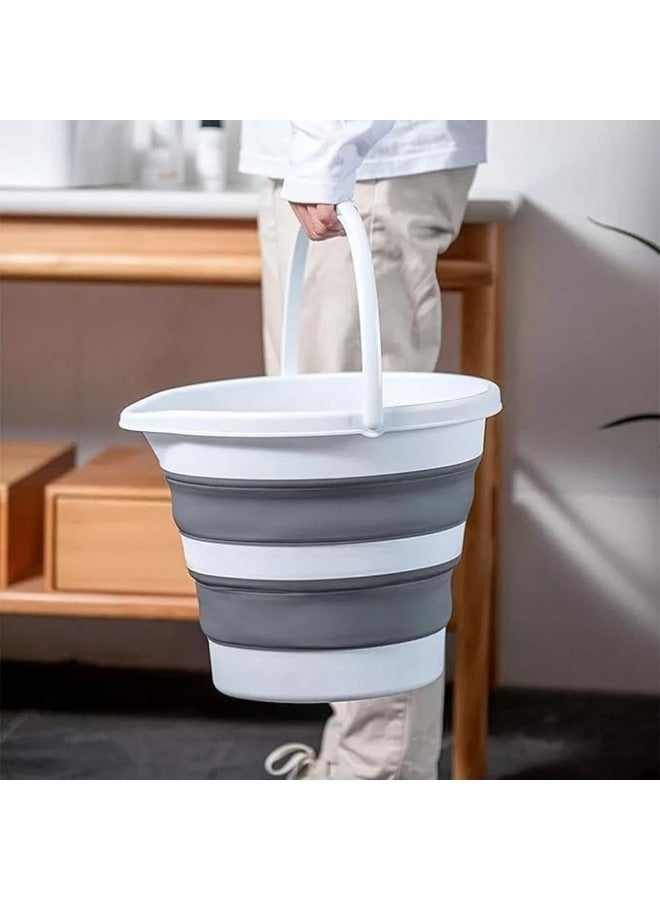 Shein 5L Collapsible Silicone Water Bucket Camping Supplies Home Bathroom Large Laundry Basket Clothes Storage - Image 4