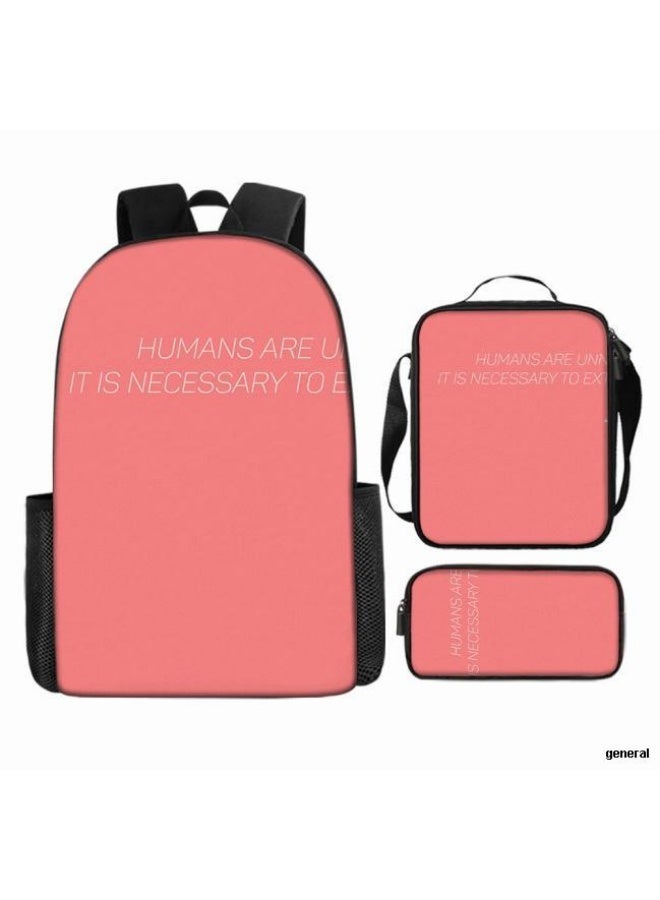 general Common universal printed backpack - three-piece backpack combination (available for students, children, friends on outings, mountain climbing, etc.) - 58 - Image 1