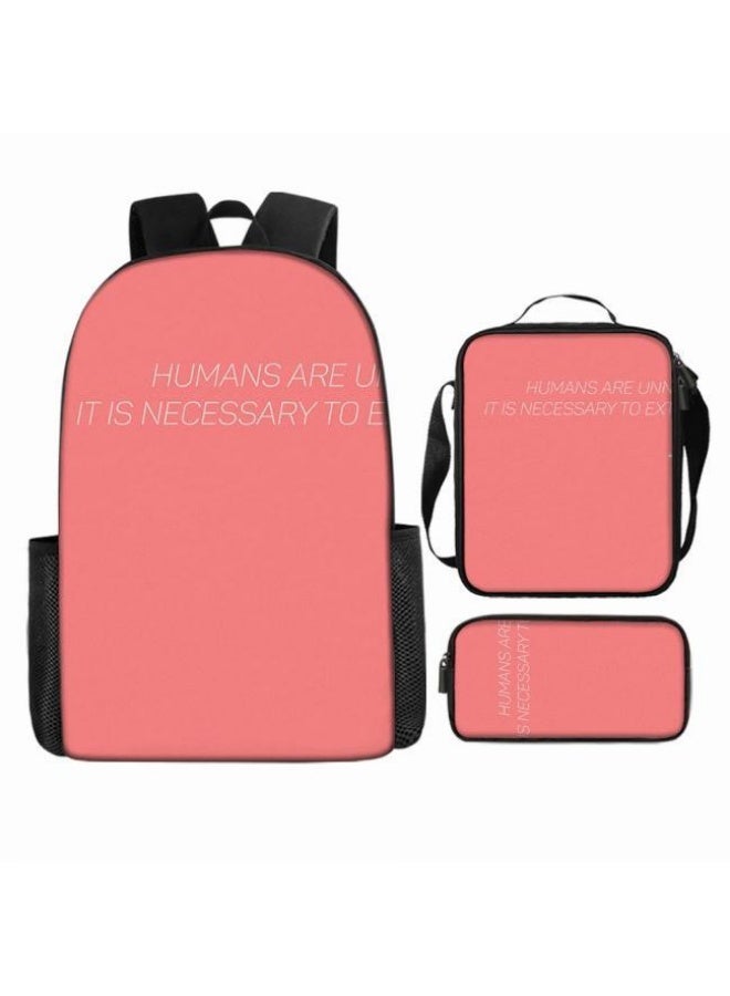 general Common universal printed backpack - three-piece backpack combination (available for students, children, friends on outings, mountain climbing, etc.) - 58 - Image 2
