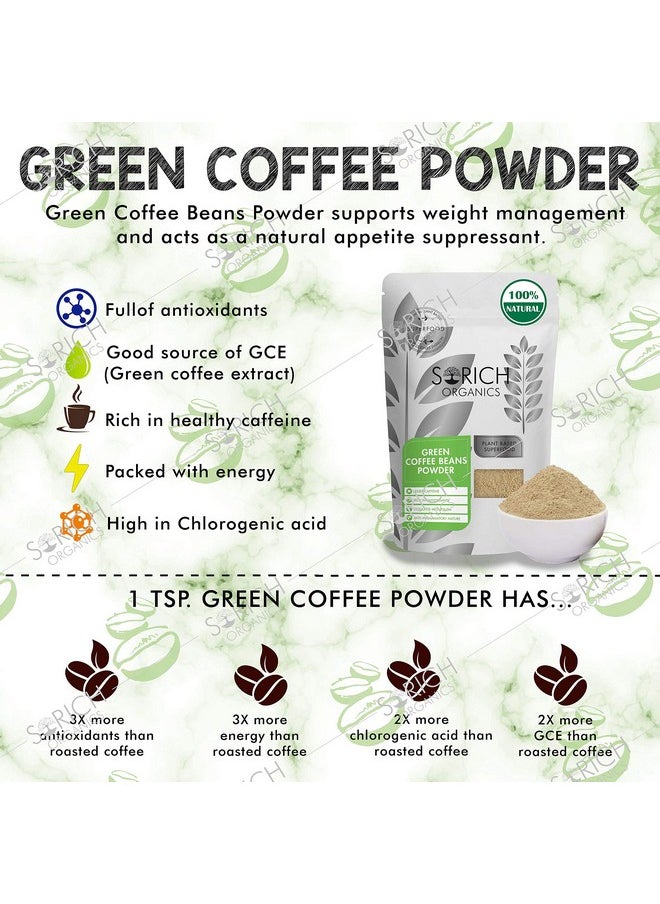 Sorich Organics Pure & Natural Green Coffee Beans Powder 200 Gm  - Image 4