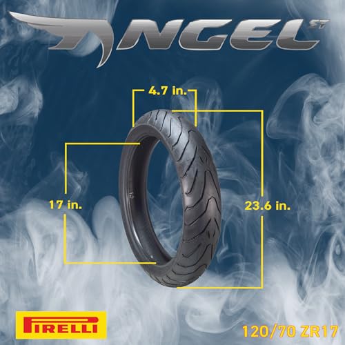 Pirelli Angel ST Motorcycle Tire Set - High Performance, Durable, and Reliable Front (120/70ZR-17 58W) and Rear (190/50ZR17 73W) Tires - Image 2
