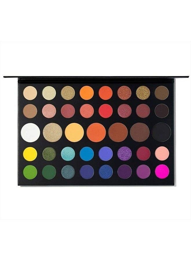 Morphe - Morphe x James Charles Artistry Palette - 39 Eyeshadows and Pressed Pigments - Crazy Colorful, Deeply Pigmented Shades - Matte, Metallic, and Shimmer shades - Image 1
