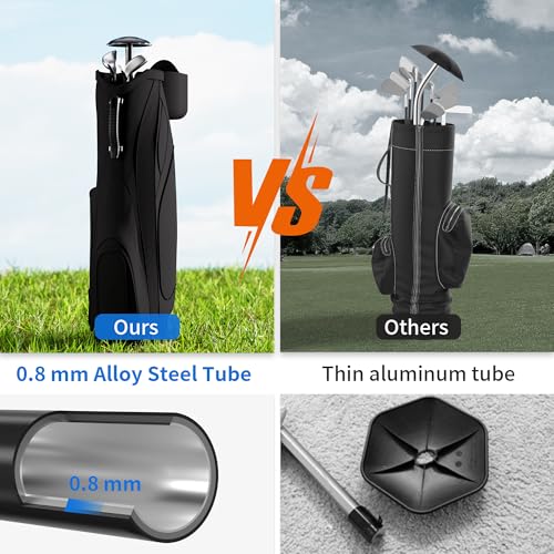 Scisum Golf Travel Bag Support Pole HeavyDuty Alloy Steel Golf Club Protector with ABS Cover Adjustable 2756 Inch ToolFree Installation for Travel Bags - Image 3